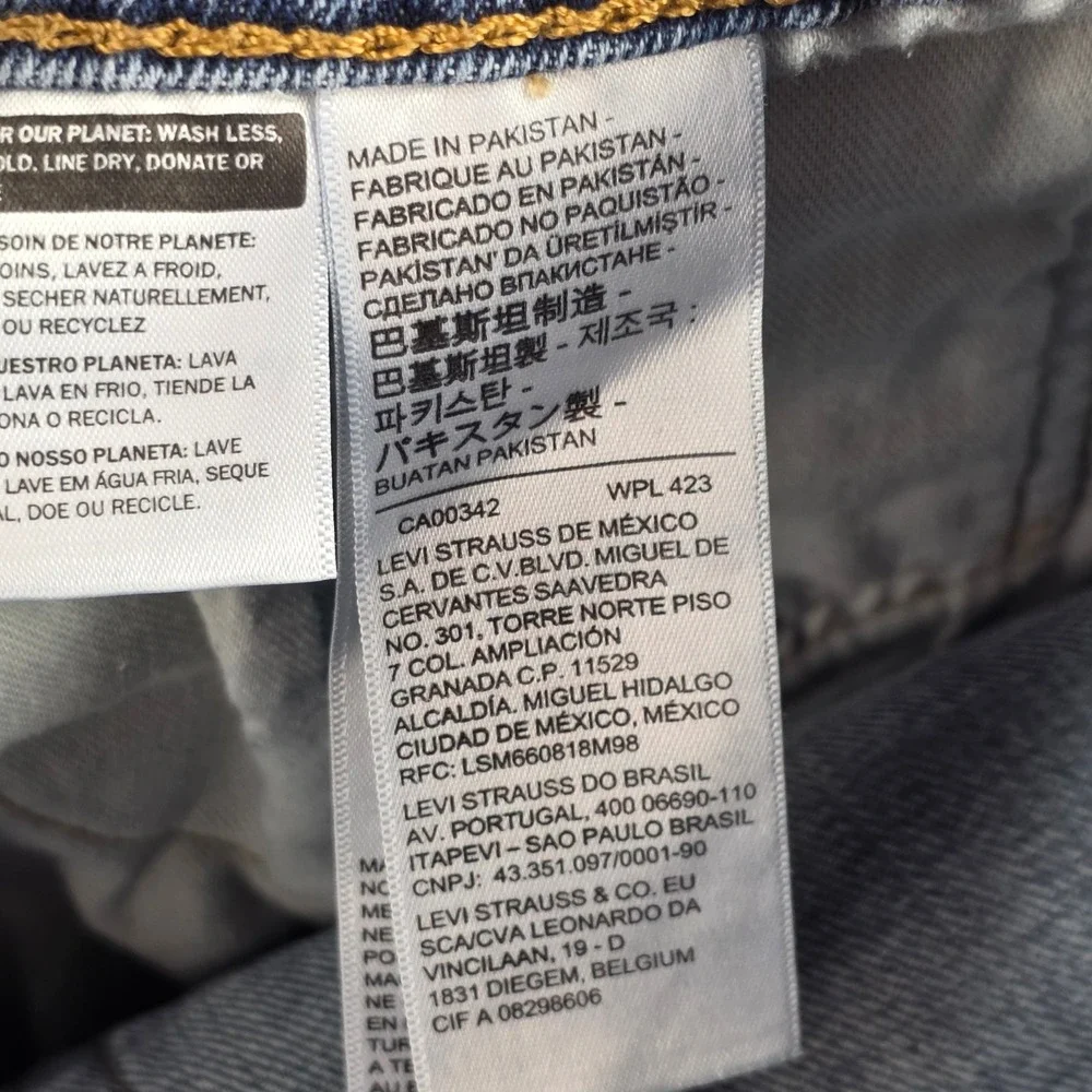 Levi's 505 Mens Regular Fit Straight Leg Blue Denim Jeans W32 L32 00505-2538